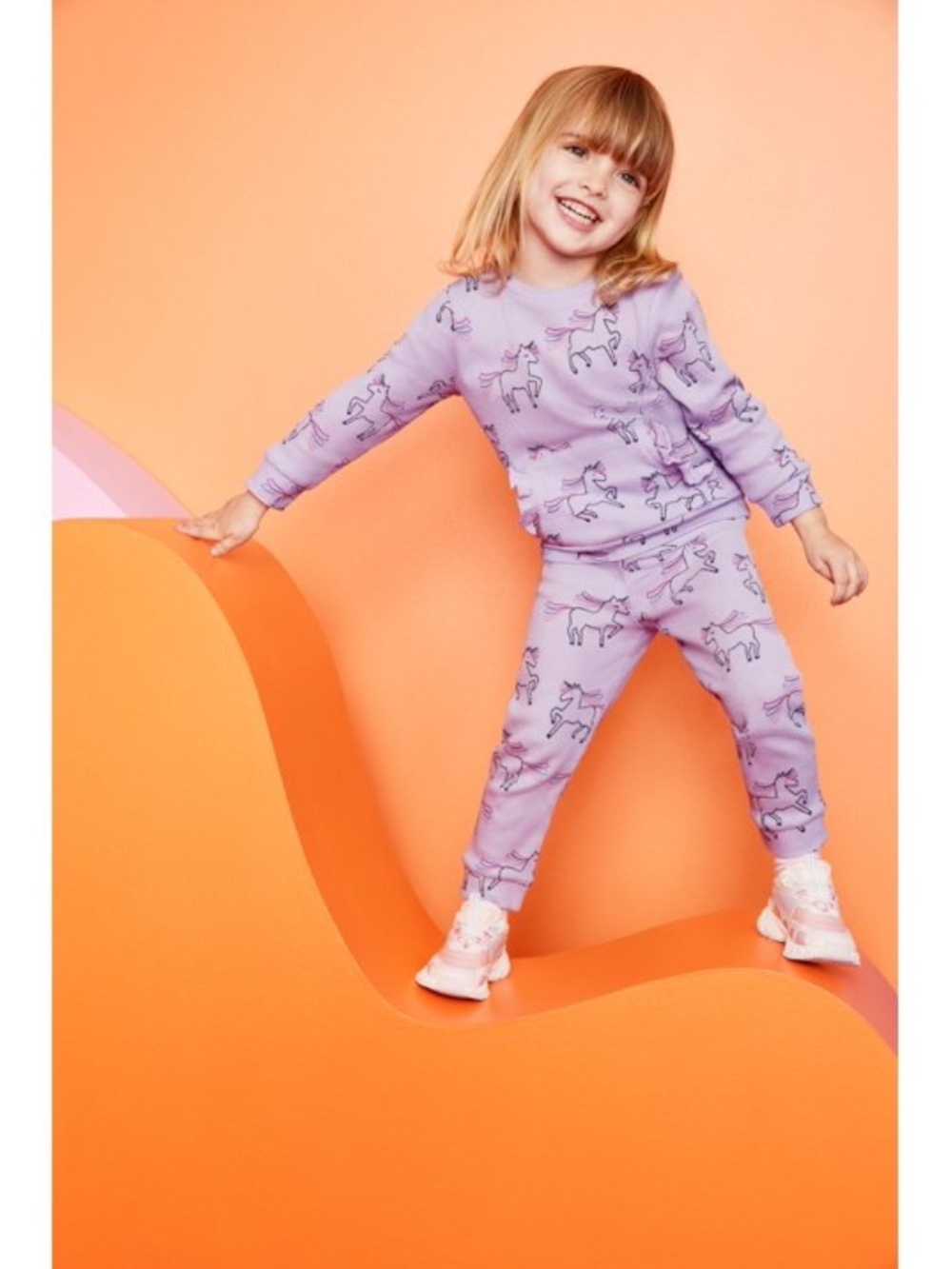 NEW 2 Piece Set Purple Unicorn Toddler Girl Long Sleeve Thermal 5T